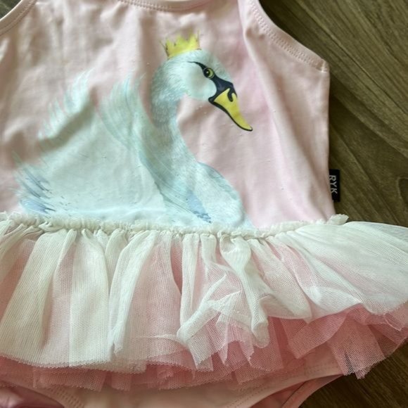 Rock Your Baby Swan Tutu Bathing Suit - Picture 2 of 5